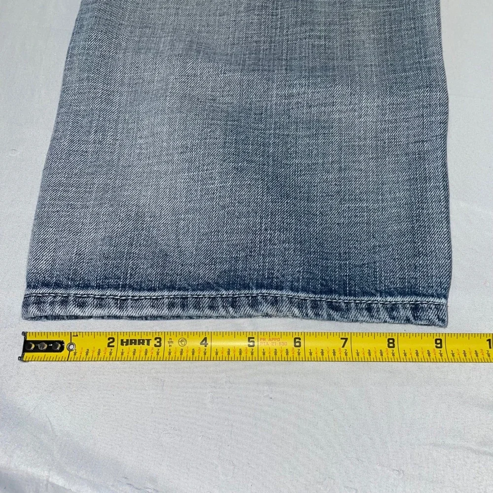 Levis 569 Loose Straight Jeans Mens 34x30 Light‎ Wash Blue Denim Cotton 569-0125